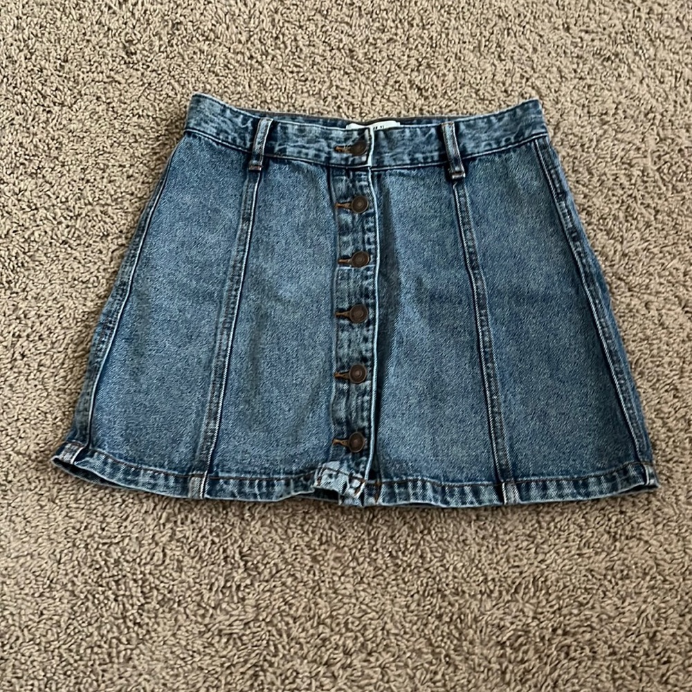 forever 21 denim skirt